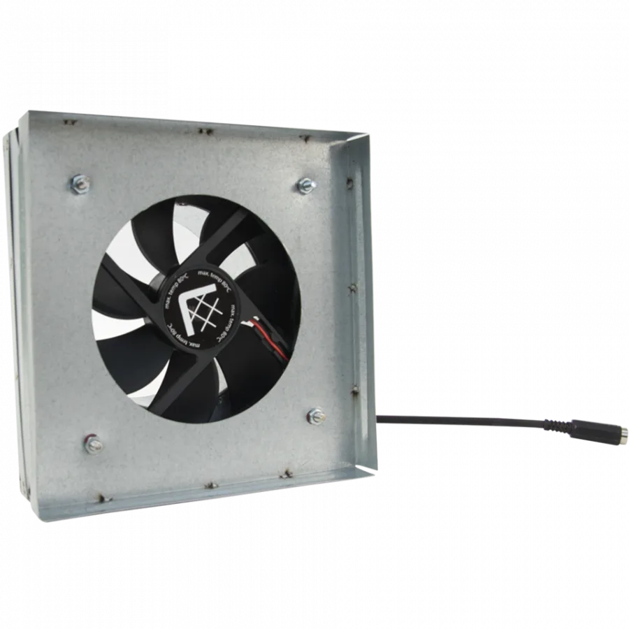 Spojka na mriežku s ventilátorom 17x17/125 KSW s čidlom