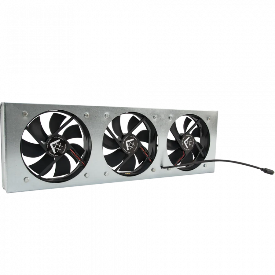 Spojka na mriežku s tromi ventilátormi 17x49