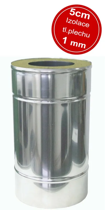 IZOL nerezová rúra 350/0,5m/1,0 – rad IZOL, Ø 350 mm, hrúbka 0,8 mm